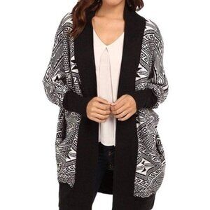 Rachel Pally‎ Cocoon Sweater Oversized Southwestern Tribal Aztec Print Cozy OS